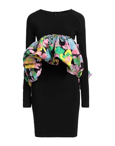 AZ FACTORY Sheath dress Black 94% Polyester, 6% Elastane