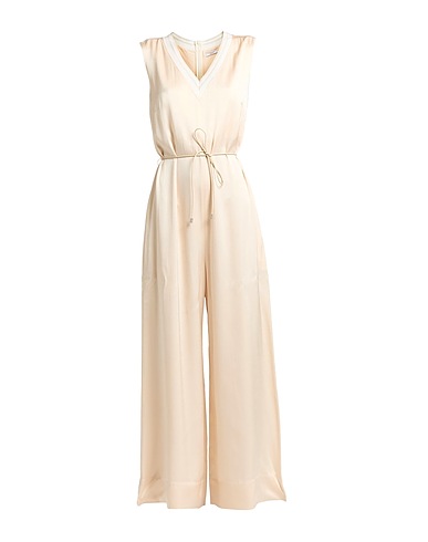 PESERICO Jumpsuits and Dungarees Beige 100% Viscose