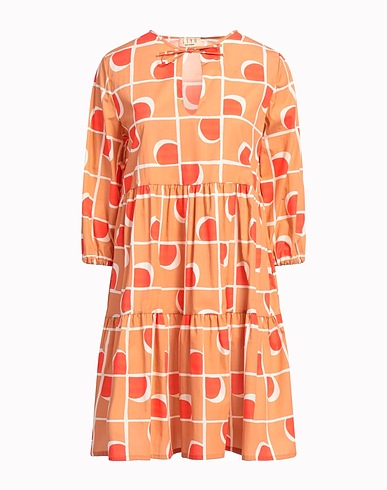 SIYU Short dress Apricot 100% Cotton