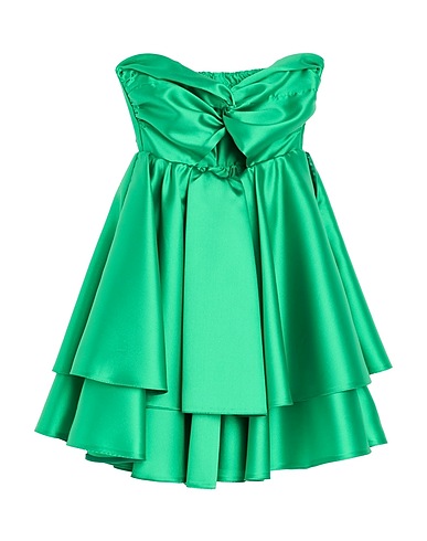 SIMONA CORSELLINI Short dress Green 100% Polyester