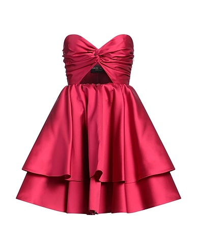 SIMONA CORSELLINI Short dress Magenta 100% Polyester