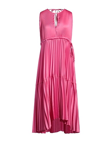 KAOS JEANS Vestito midi Fucsia 100% Poliestere, Viscosa, Elastan