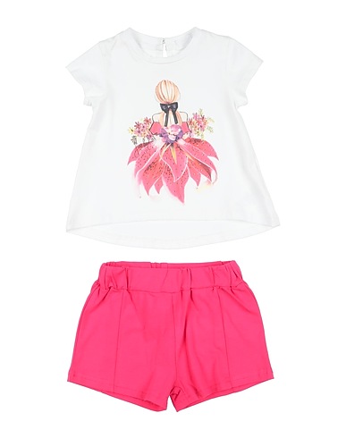 FUN & FUN Baby co-ord  White 95% Cotton, 5% Elastane