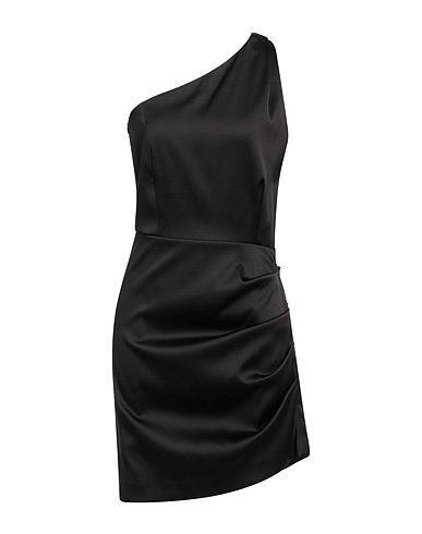 SIMONA CORSELLINI Sheath dress Black 67% Polyester, 29% Polyamide, 4% Elastane