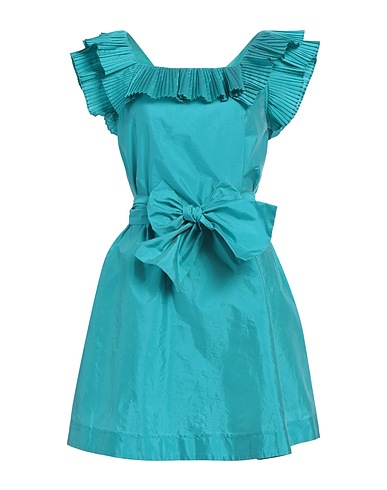 I BLUES Short dress VERDE SMERALDO 75% Polyester, 25% Polyamide