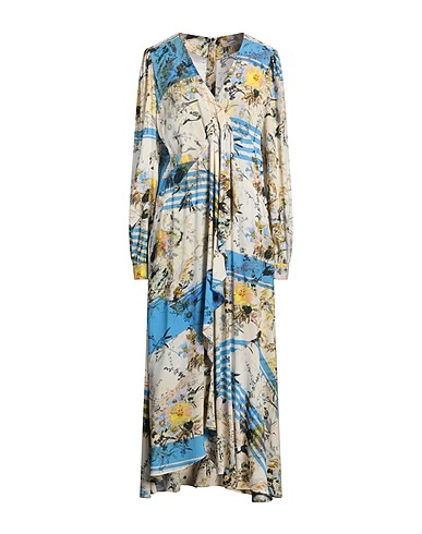 ODEEH Long dress Beige 97% Viscose, 3% Elastane