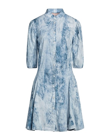 LE TWINS Shirt dress Light blue 100% Cotton