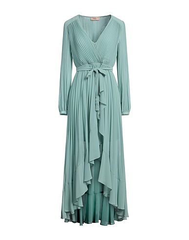 TWINSET Vestito midi Verde salvia 100% Poliestere