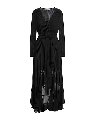 TWINSET Vestito midi Nero 100% Poliestere