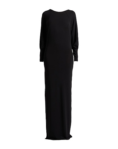PATRIZIA PEPE SERA Long dress Black 75% Acetate, 20% Polyamide, 5% Elastane