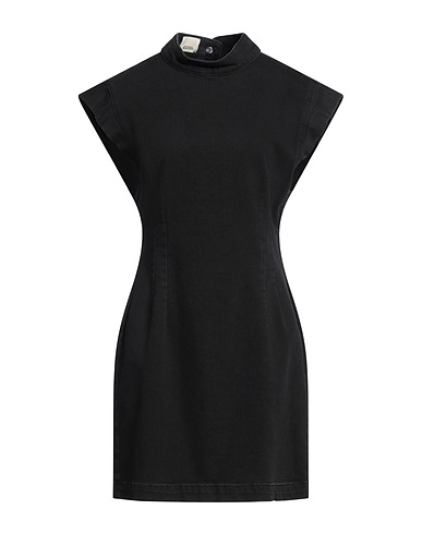 ISABEL MARANT Denim dress Black 99% Organic cotton, 1% Elastane