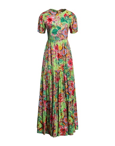 CONNOR & BLAKE Long dress Green 100% Cotton