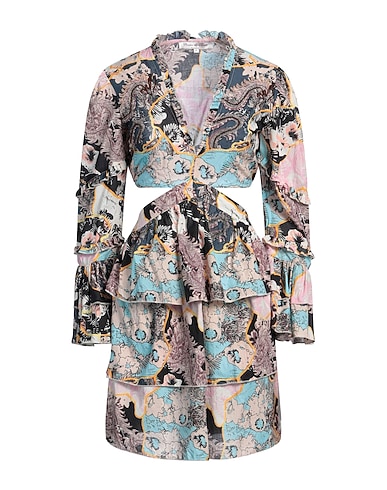 CONNOR & BLAKE Short dress Sky blue 100% Cotton