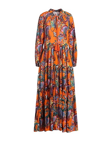 CONNOR & BLAKE Long dress Orange 100% Cotton