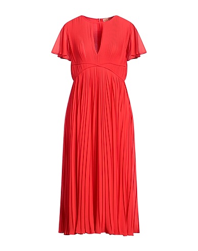 MICHAEL MICHAEL KORS Midi dress Coral 55% Recycled polyester, 45% Polyester