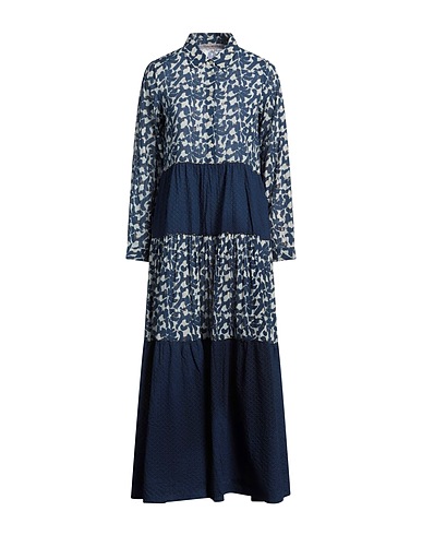 CONNOR & BLAKE Long dress Midnight blue 100% Cotton
