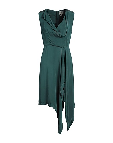 ALESSIA SANTI Vestito midi Verde scuro 57% Viscosa, 43% Cupro