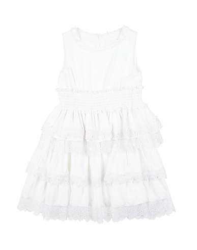 FUN & FUN Dress White 70% Modal, 30% Polyester