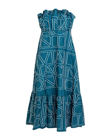 LIVIANA CONTI Midi dress 68% Cotton, 28% Polyamide, 4% Elastane