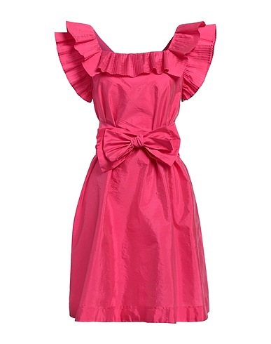 I BLUES Midi dress Fuchsia 75% Polyester, 25% Polyamide