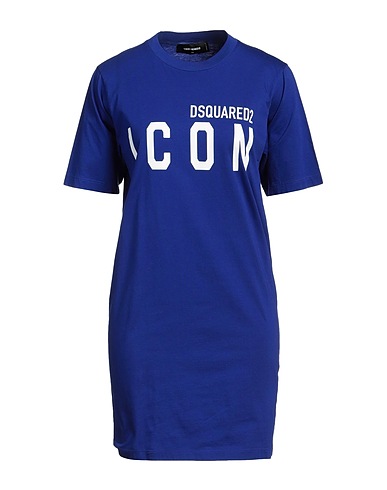 DSQUARED2 Vestito corto Blu 100% Cotone