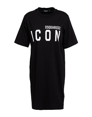 DSQUARED2 Vestito corto Nero 100% Cotone