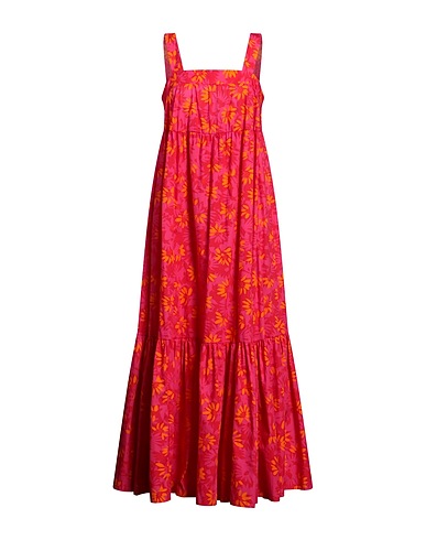 IMPERIAL Long dress Fuchsia 100% Cotton