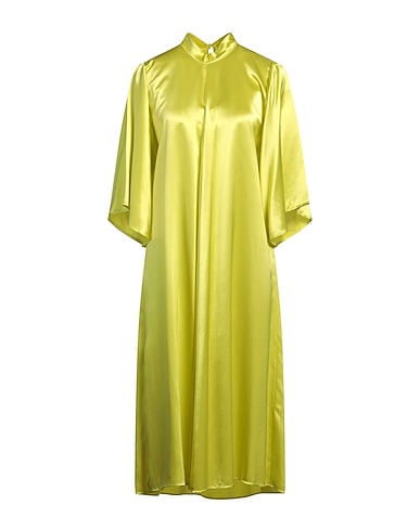 FORTE_FORTE Midi-Kleid GIALLO 58% Acetat, 42% Viskose