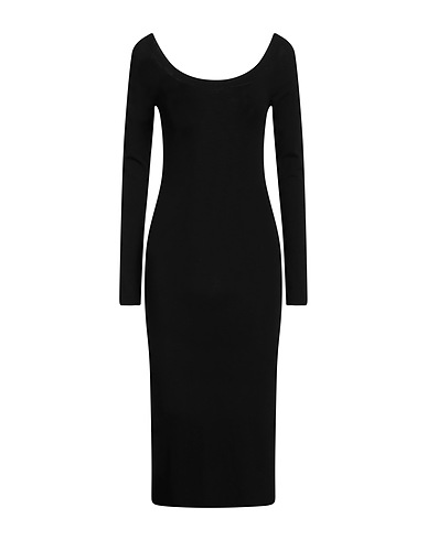 OFF-WHITE™ Midi dress Black 68% Viscose, 32% Polyester