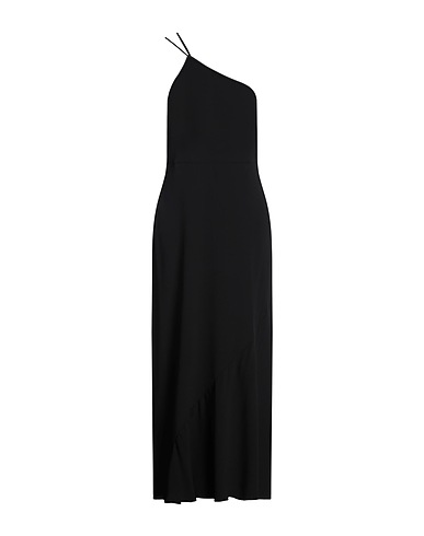 GRIFONI Long dress Black 69% Acetate, 31% Silk
