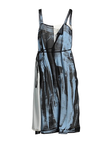 MAISON MARGIELA Midi dress Slate blue 100% Silk