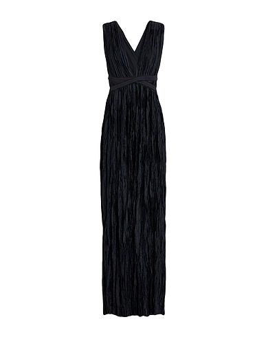 ULLA JOHNSON Long dress Black 100% Polyester