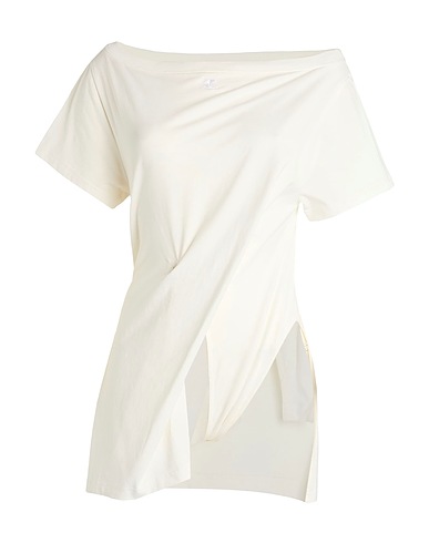 COURRÈGES T-shirt Cream 100% Cotton