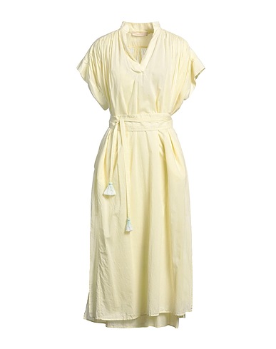 VANESSA BRUNO Midi dress Pastel yellow 100% Cotton