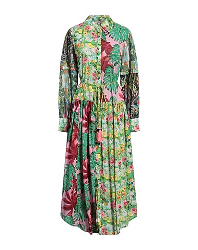 CONNOR & BLAKE Long dress Green 100% Cotton