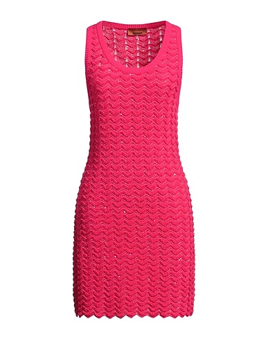 MISSONI Sequin dress Fuchsia 55% Viscose, 25% Polyester, 20% Polyamide