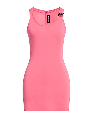 DAVID KOMA Sheath dress Pink 98% Viscose, 2% Elastane, Metal