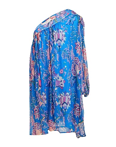 ANJUNA One-shoulder dress Azure 100% PES - Polyethersulfone
