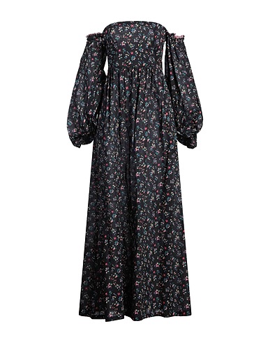 ANJUNA Vestito lungo Nero 100% Cotone