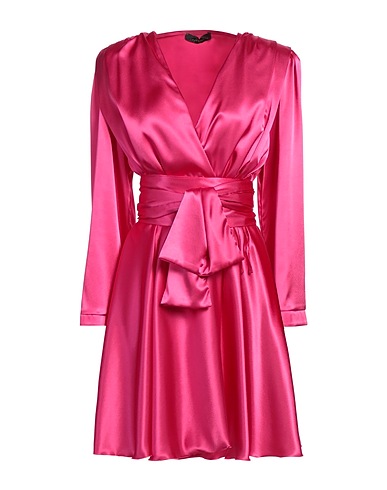 TWENTY FOUR HAITCH Short dress Fuchsia 97% Polyester, 3% Elastane