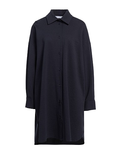 HARRIS WHARF LONDON Vestito chemisier Blu navy 65% Cotone, 35% Poliestere