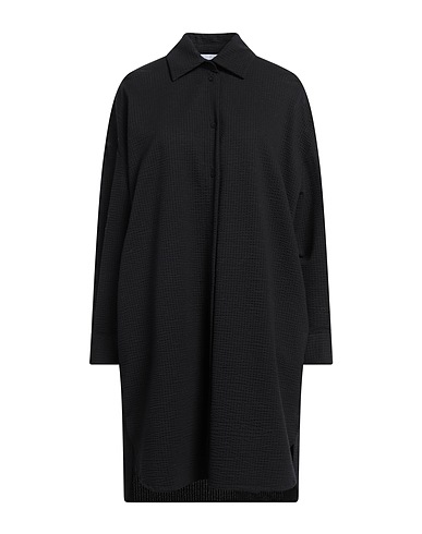 HARRIS WHARF LONDON Office dress Black 65% Cotton, 35% Polyester