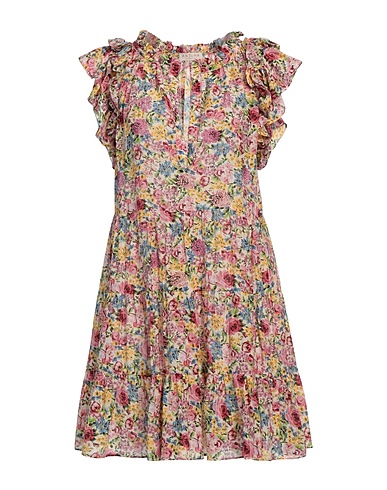 ANJUNA Vestito corto Rosa chiaro 72% Cotone, 28% Seta