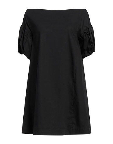 SOALLURE Vestito corto Nero 71% Cotone, 25% Poliammide, 4% Elastan