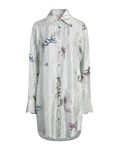 ZADIG&VOLTAIRE Hemdkleid Hellgrau 100% Seide