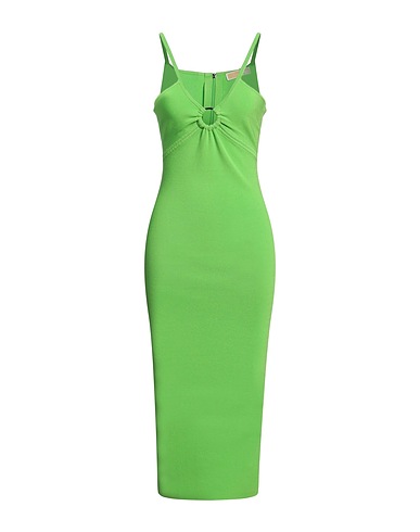 MICHAEL MICHAEL KORS Midi dress Green 62% Recycled viscose, 21% Nylon, 14% Polyester, 3% Elastane