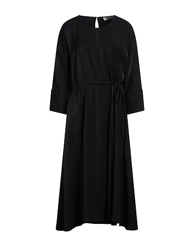 JUCCA Midi dress Black 85% Viscose, 15% Polyester