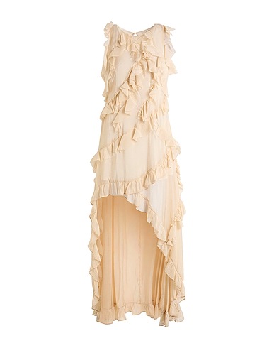 SUOLI Short dress Beige 70% Viscose, 30% Polyamide