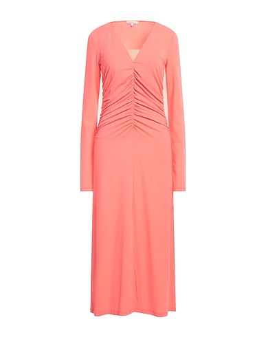PATRIZIA PEPE Vestito midi Rosa 75% Acetato, 20% Poliammide, 5% Elastan