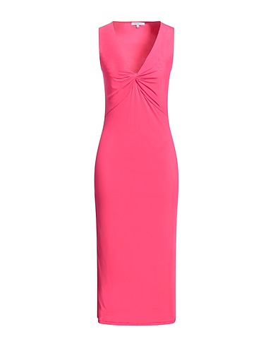 PATRIZIA PEPE Midi dress Fuchsia 95% Polyester, 5% Elastane